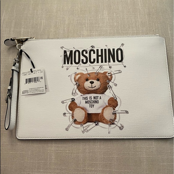 Moschino Handbags - Moschino Zipper Pouch NWT